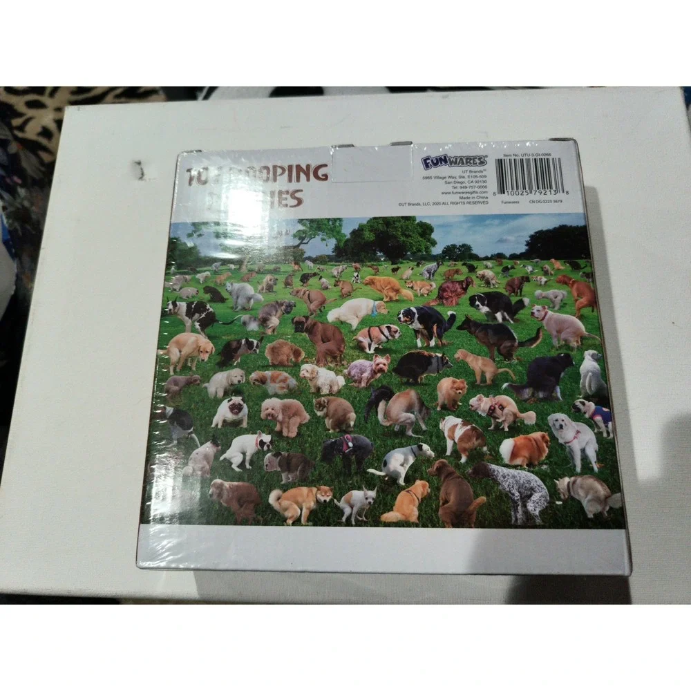 FUN WARES 1000 PIECE PUZZLE 101 POOPING PUPPIES DOGS NEW